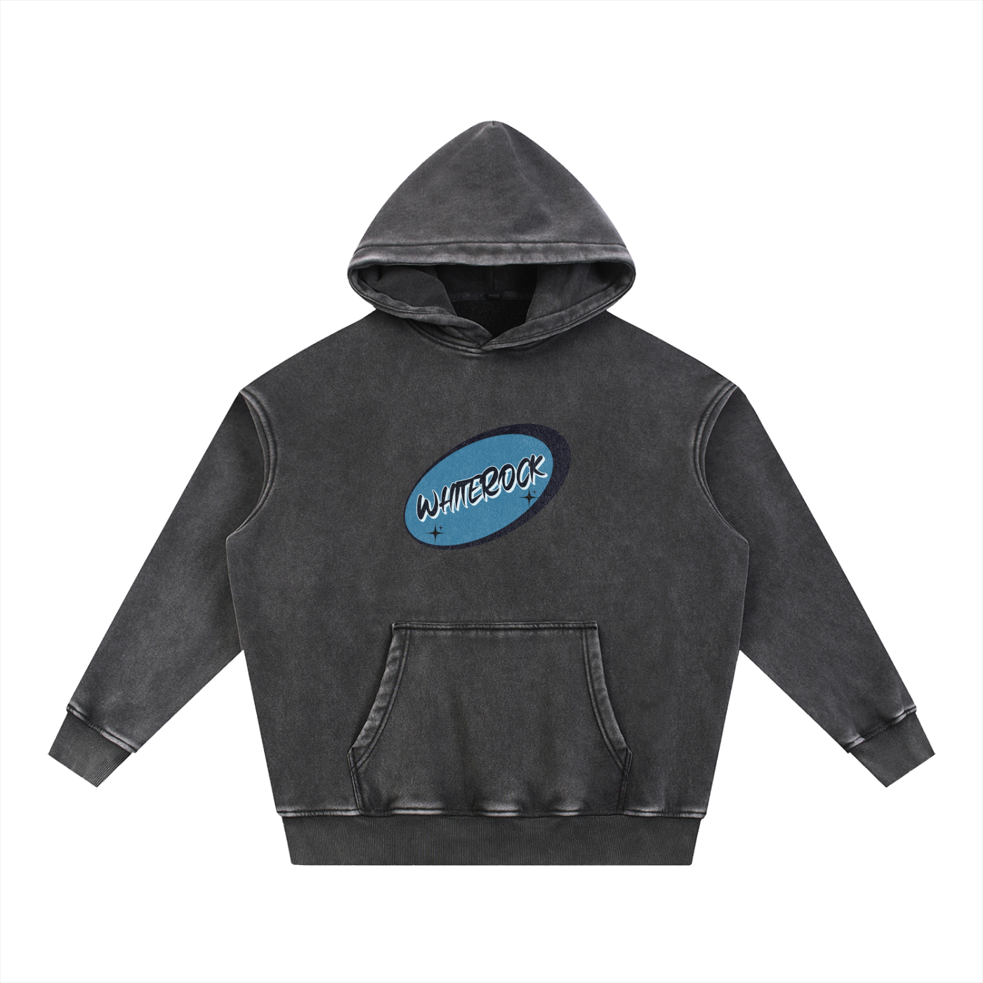 Snow Wash Fleece Oversize Hoodie