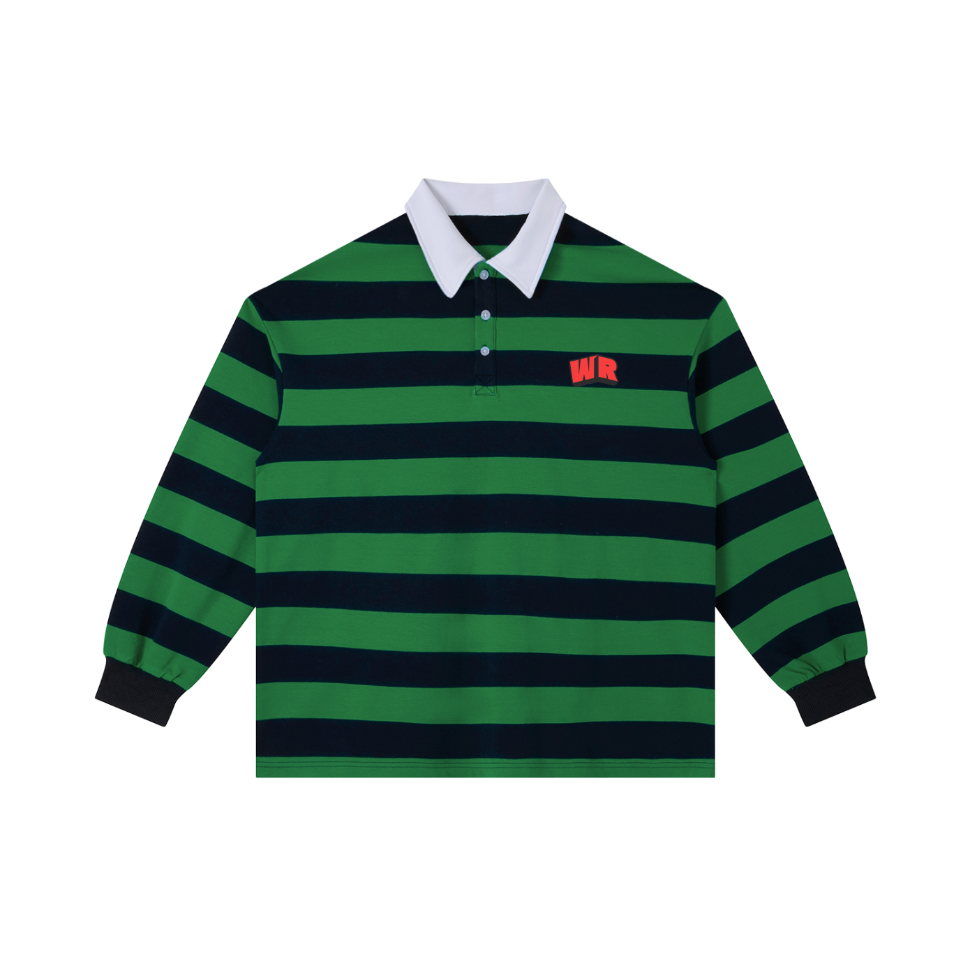 Color Block Stripe Polo Shirt